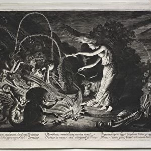 The Witch (Night Piece), 1626. Creator: Jan van de Velde (Dutch, 1620-1662)