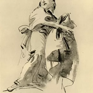 Woman bending to the right but looking up, mid 18th century, (1928)