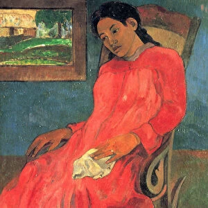 Woman in Red Dress, 1891