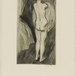 Woman Standing, 1902. Creator: Theophile Alexandre Steinlen