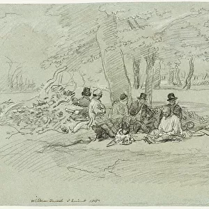 The Woodcutters Repast, 1815. Creator: John Linnell