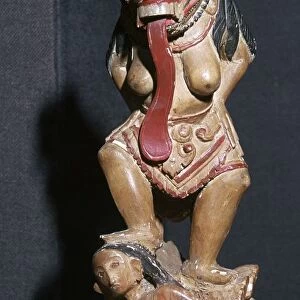 Wooden statuette of the Witch Queen Rangda