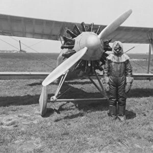 Wright Apache and pilot, Virginia, USA, 1928. Creator: Unknown