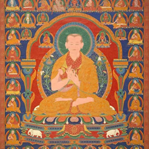 Yong Zin Khon Shogpel: Seventh Abbot of Ngor Monastary, 16th century. Creator: Unknown