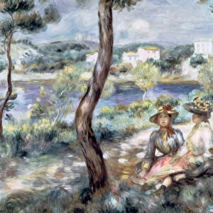 Young Girl and Boy in a Landscape, 1893. Artist: Pierre-Auguste Renoir
