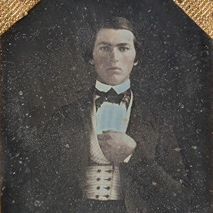Young Man with Hand Tucked in Vest, 1840s. Creator: Unknown