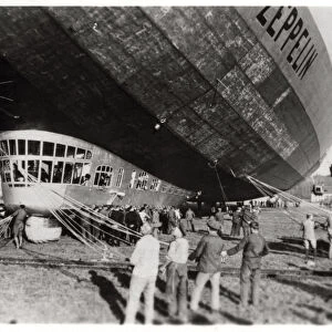 Zeppelin LZ 127 Graf Zeppelin after landing, 1933
