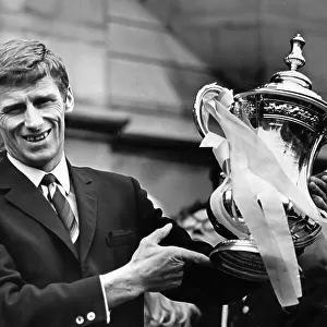 Tony Book, Manchester City F.C. captain, holding the F.A. Cup 1969