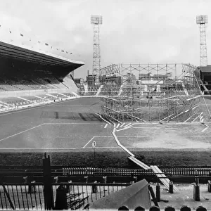 View of Old Trafford football ground 1976