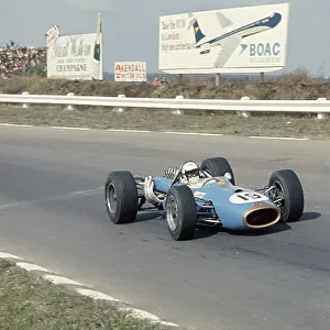 1967 United States Grand Prix. Watkins Glen, New York, USA. 30/9-1/10 1967. Guy Ligier (Brabham BT20 Repco). Ref-67 USA 21. World Copyright - LAT Photographic