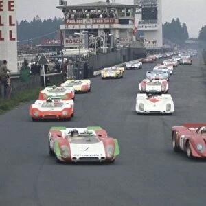 1969 Nurburgring 1000kms. Nurburgring, Germany. 1st June 1969. Start of the race, action. World Copyright: LAT Photographic Ref