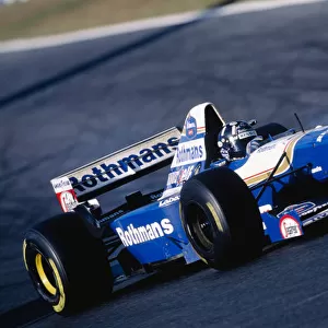 1995 Japanese Grand Prix. Suzuka, Japan. 27-29 October 1995. Damon Hill (Williams FW17B Renault). Ref-95 JAP 17. World Copyright - LAT Photographic