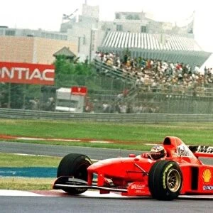 1997 CANADIAN GP. Michael Schumacher wins in Montreal. Photo: LAT