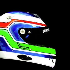 2004 Formula One - Driver Helmets Gianmaria Bruni, Minardi PS04. Photo: Minardi ref: Digital Image Only