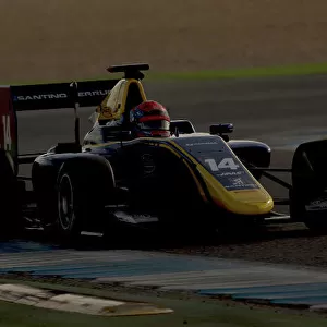 2017 GP3 Series Testing Estoril, Portugal. Wednesday 22 March 2017 Santino Ferrucci (USA, DAMS). Action