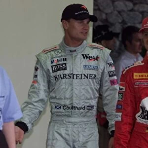 David Coulthard and Michael Schumacher