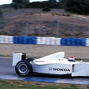 Formula One Testing: Jos Verstappen tests the Dallara-built Honda RA099