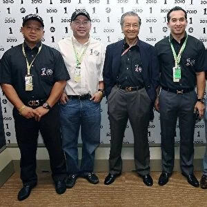 Formula One World Championship: The Lotus F1 / 1Malaysia group: Tony Fernandes CEO of Air Asia; SM Nasarudin SM Nasimuddin Lotus F1 Team Director