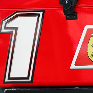 Formula One World Championship: Pit board box for Kimi Raikkonen Ferrari