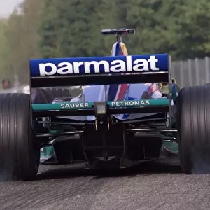 Sauber Petronas wheels spin