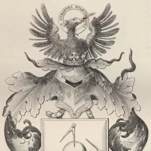 Arms Of The Masons German From An Old Drawing A. D. 1515 From The Book The History Of Freemasonry Volume Ii Published By Thomas C. Jack London 1883