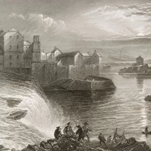 Ballyshannon, County Donegal, Ireland. Drawn By W. H. Bartlett, Engraved By J. T. Willmore. From "The Scenery And Antiquities Of Ireland"By N. P. Willis And J. Stirling Coyne. Illustrated From Drawings By W. H. Bartlett. Published London C. 1841