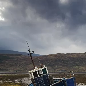 Boat Ashore, Loch Sunart, Scotland