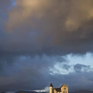 Caherciveen, County Kerry, Ireland; The Old Barracks In Evening Light