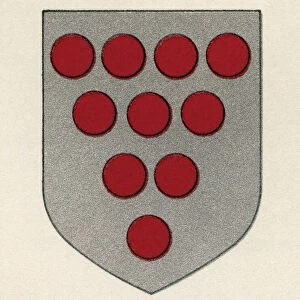 Coat of arms of the Diocese of Worcester. From Cathedrals, published 1926