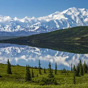 Denali and Wonder Lake, Denali National Park and Preserve, Alaska, USA