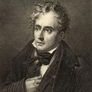 Francois Rene De Chateaubriand, 1768-1848. French Politician And Author. Photo-Etching After The Engraving By Hopwood. From The Book "Lady Jacksons Works Xiv. The Court Of The Tuileries Ii"Published London 1899