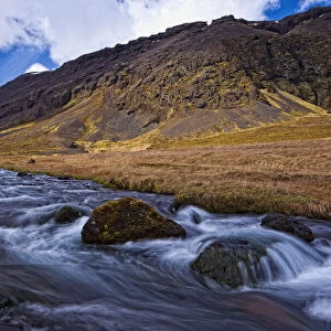 Glacial Stream Along The Southern Coastline Of The Snaefellsnes Peninsula; Iceland