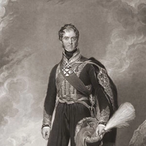 Henry William Paget, 1st Marquess of Anglesey, Baron Paget of Beaudesert, 4th Earl of Uxbridge, 1768 - 1854. British Army officer and politician. After the painting by Thomas Lawrence