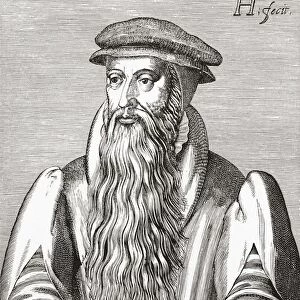 John Knox, C. 1510 To 1572. Scottish Clergyman, Leader Of The Protestant Reformation And Founder Of The Presbyterian Denomination. From The Book Short History Of The English People By J. R. Green, Published London 1893