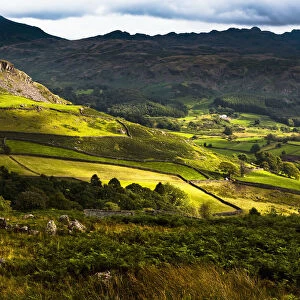 Langdale Hills Of Western Lake District; Cumbria, England, Uk