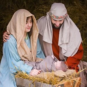 Mary And Joseph With Baby Jesus