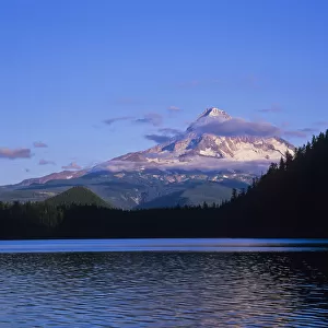 Mount Hoods Looms Over Lost Lake; Hood River, Oregon, United States Of America