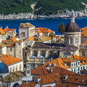 Overview of Dubrovnik, Dalmatia, Croatia