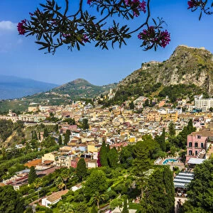 Overview of Taormina, Sicily, Italy