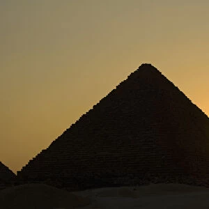 Detail Of The Pyramids At Dusk