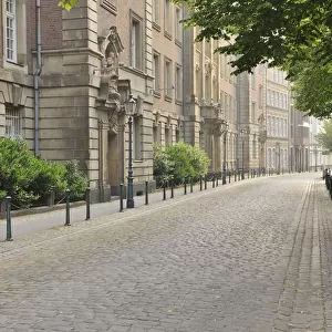 Street in Old Town, Dusseldorf, North Rhine Westphalia, Germany