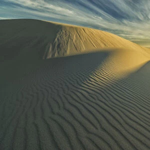 Sunset Over The White Sand Desert In Namakwa National Park; South Africa