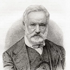 Victor Marie Hugo, 1802 - 1885. French poet, novelist, and dramatist of the Romantic movement. From International Library of Famous Literature, published c. 1900