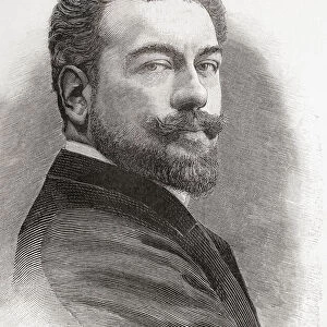Victor Maurel, 1848 - 1923. French operatic baritone. From La Ilustracion Artistica, published 1887