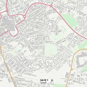 Carmarthenshire SA15 1 Map
