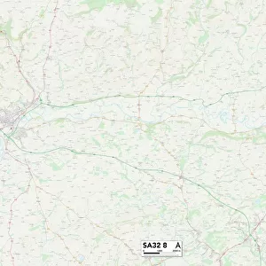 Carmarthenshire SA32 8 Map