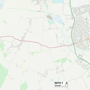 Central Bedfordshire SG19 1 Map