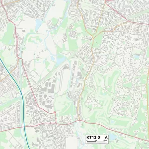 Elmbridge KT13 0 Map