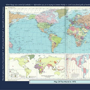 Historical World Events map 1975 UK version