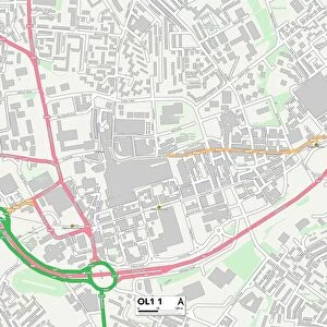 Oldham OL1 1 Map